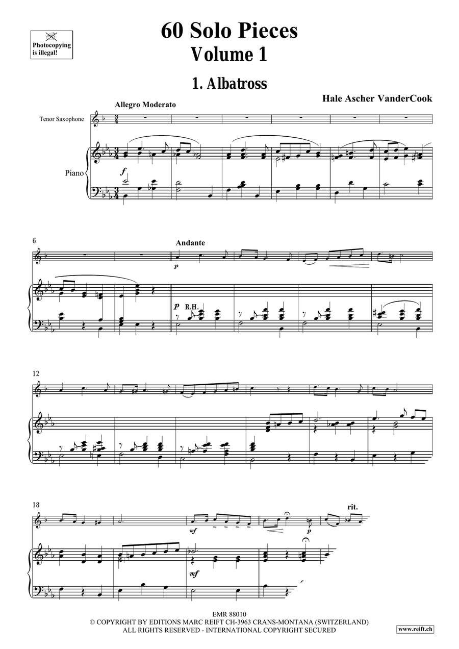 60 Solo Pieces Volume 1 60 Solo Pieces Volume 1 Tenor Saxophone scores gallery preview page 5