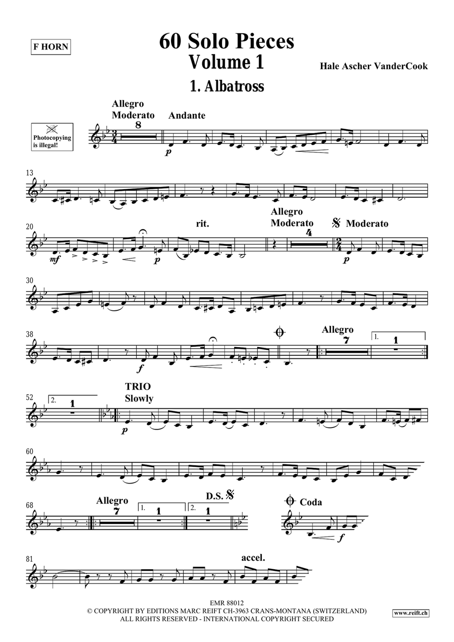 60 Solo Pieces Volume 1 60 Solo Pieces Volume 1 Horn scores gallery preview page 4
