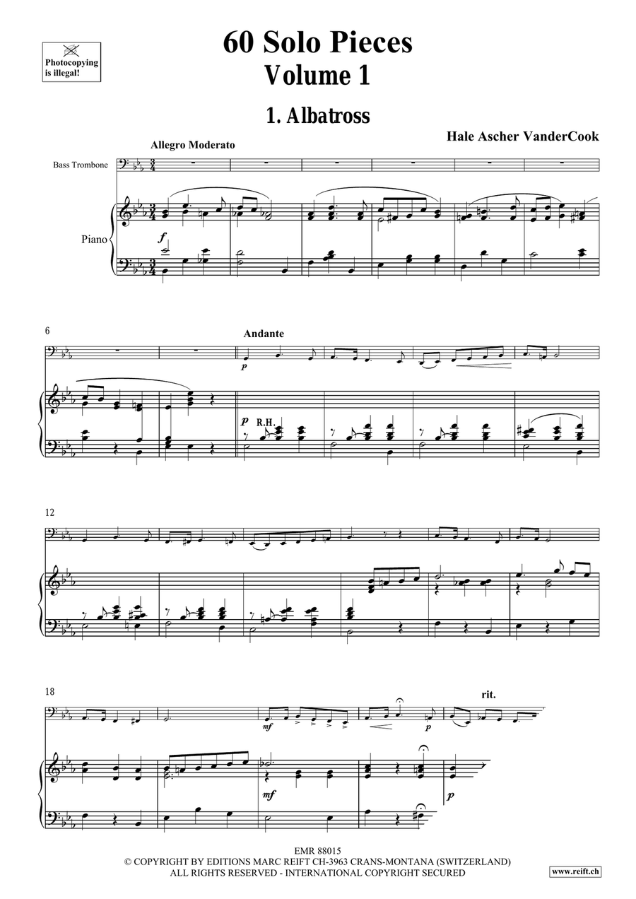 60 Solo Pieces Volume 1 60 Solo Pieces Volume 1 Trombone scores gallery preview page 5