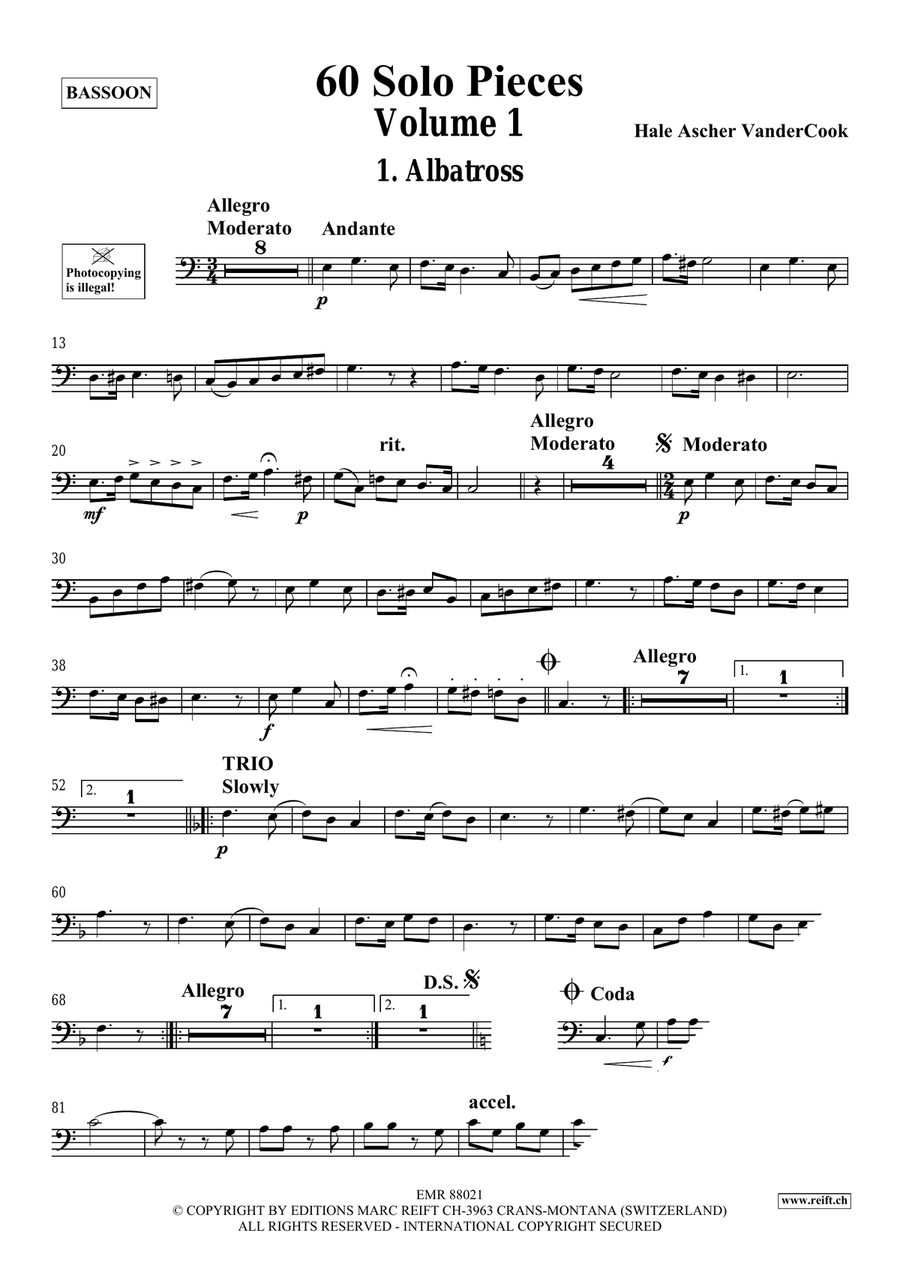 60 Solo Pieces Volume 1 60 Solo Pieces Volume 1 Bassoon Solo scores gallery preview page 4