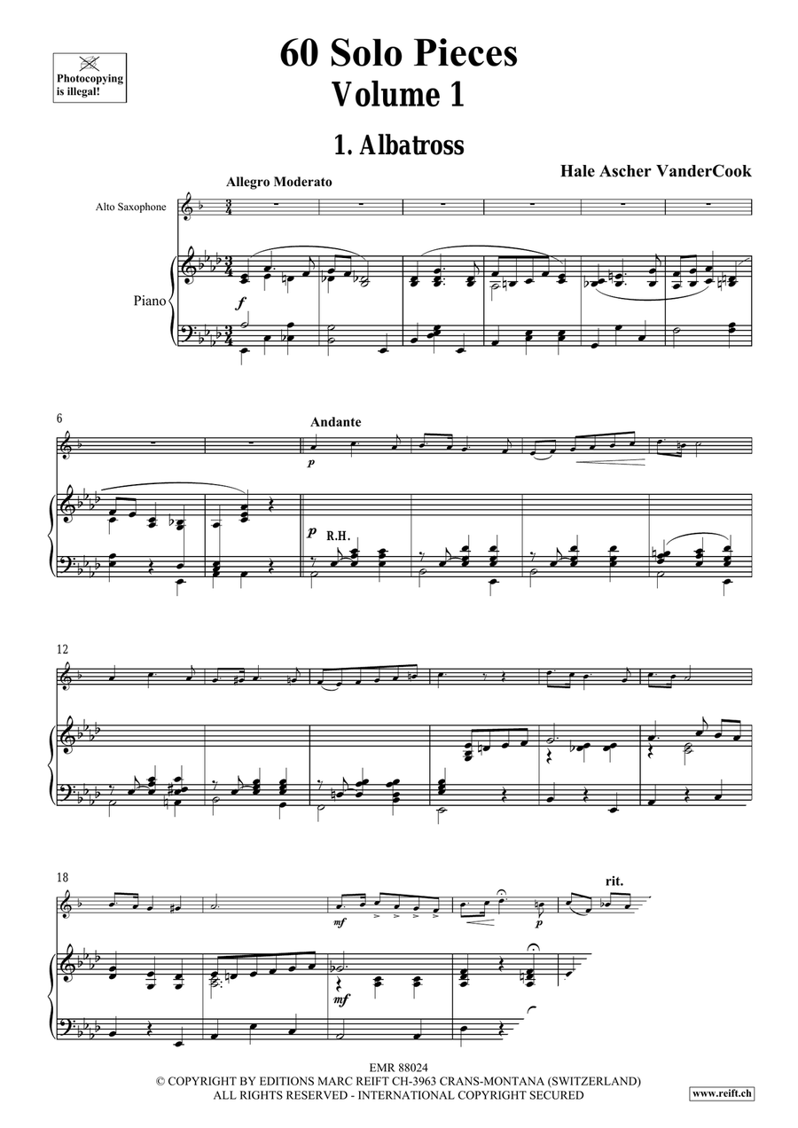 60 Solo Pieces Volume 1 60 Solo Pieces Volume 1 Alto Saxophone scores gallery preview page 5
