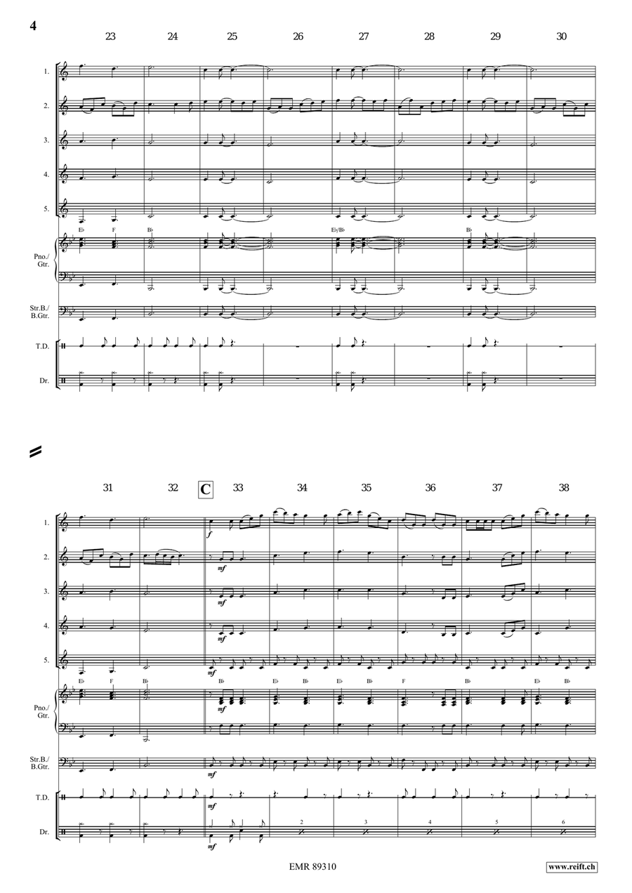 Dance Above The Rainbow Dance Above The Rainbow Clarinet Quintet scores gallery preview page 4