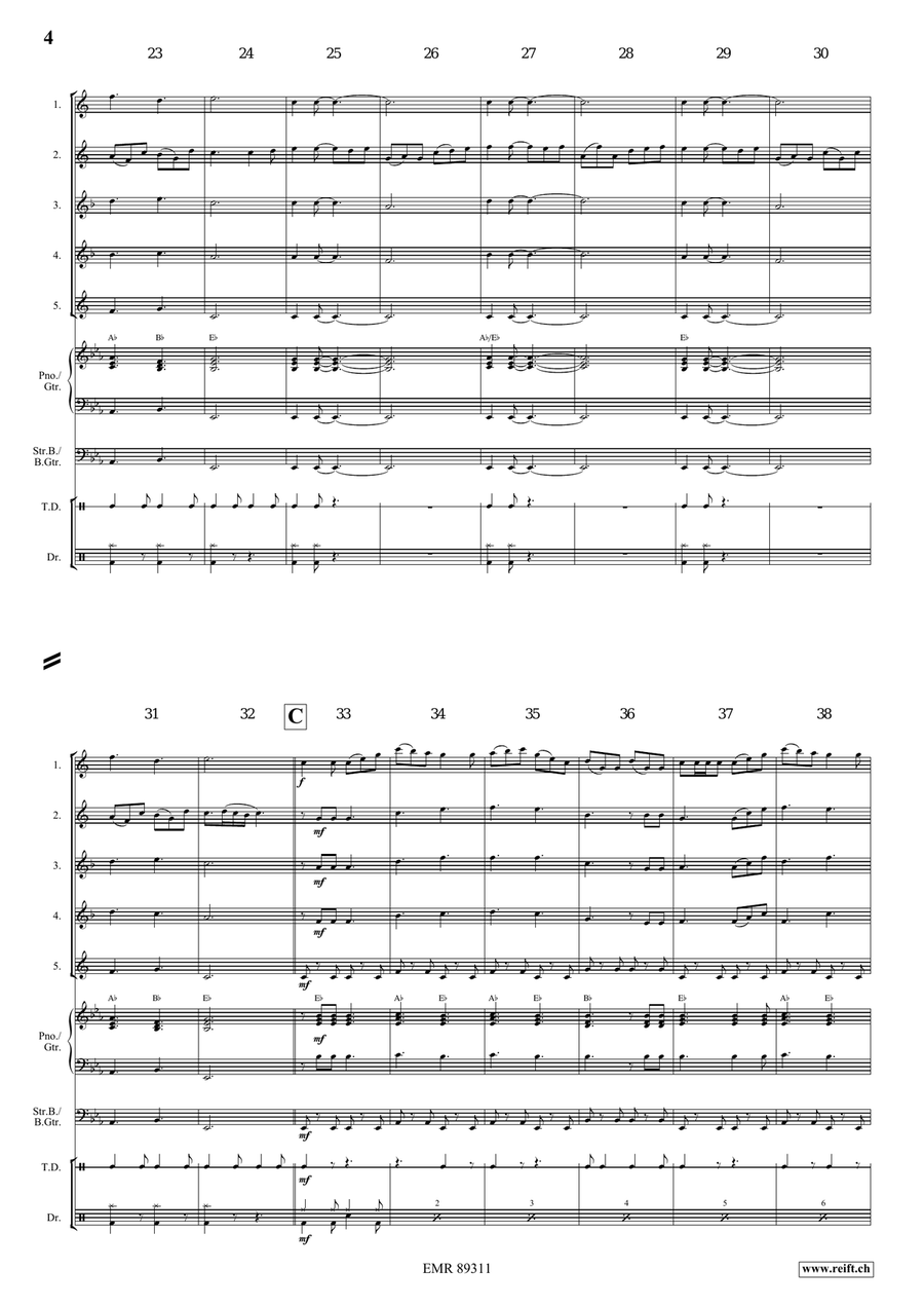 Dance Above The Rainbow Dance Above The Rainbow Saxophone Quintet scores gallery preview page 4