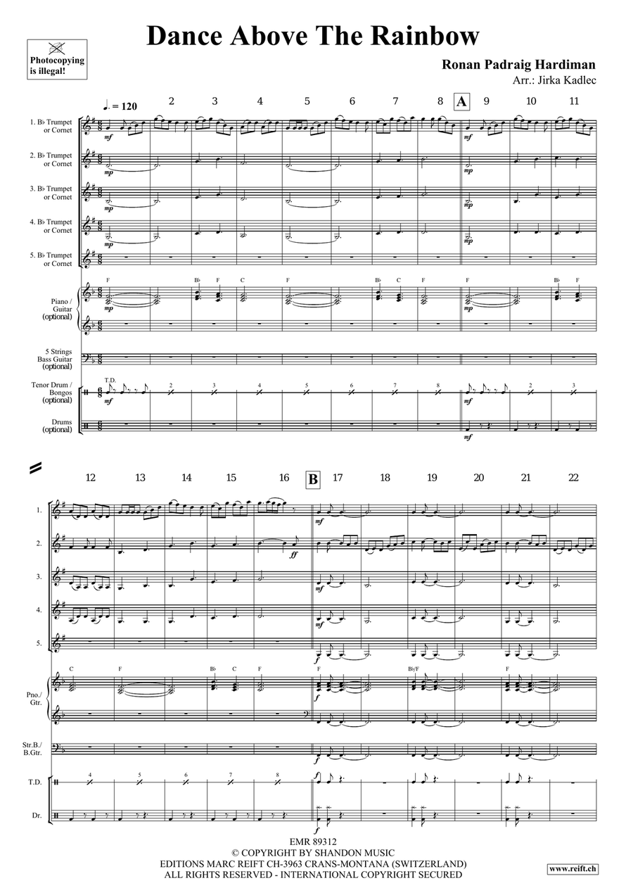 Dance Above The Rainbow Dance Above The Rainbow Cornet scores gallery preview page 3