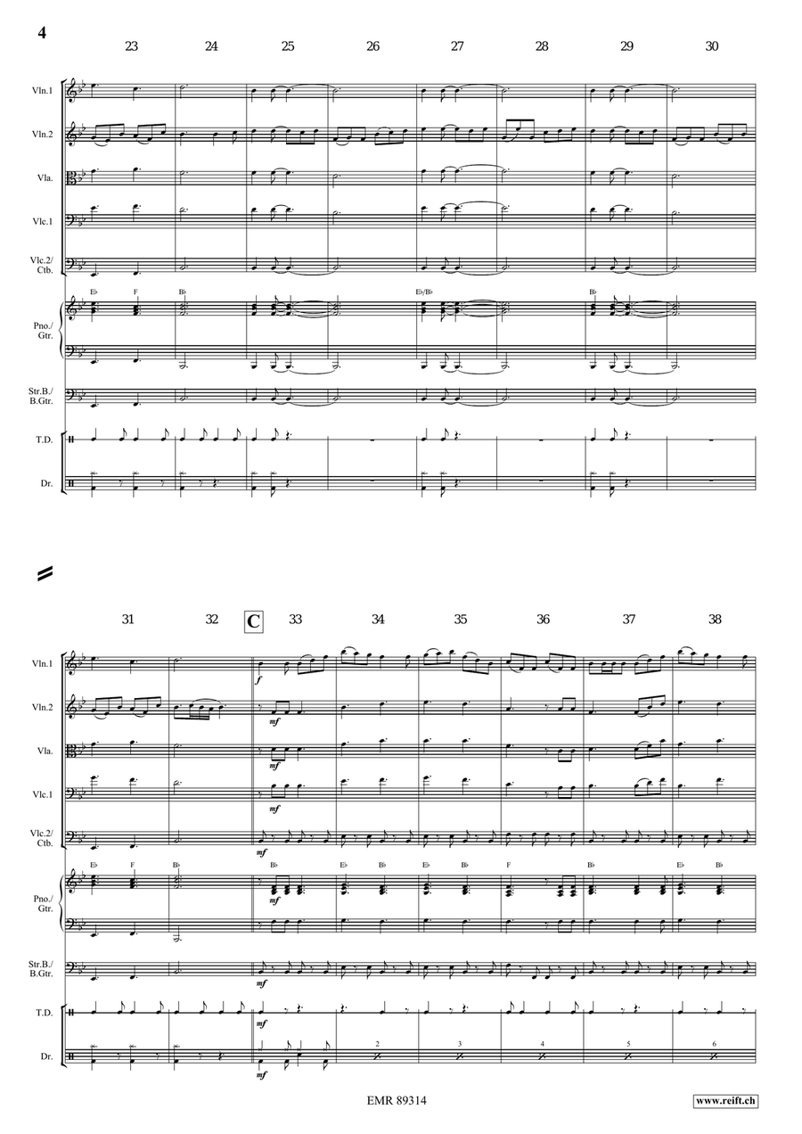 Dance Above The Rainbow Dance Above The Rainbow String Quintet scores gallery preview page 4
