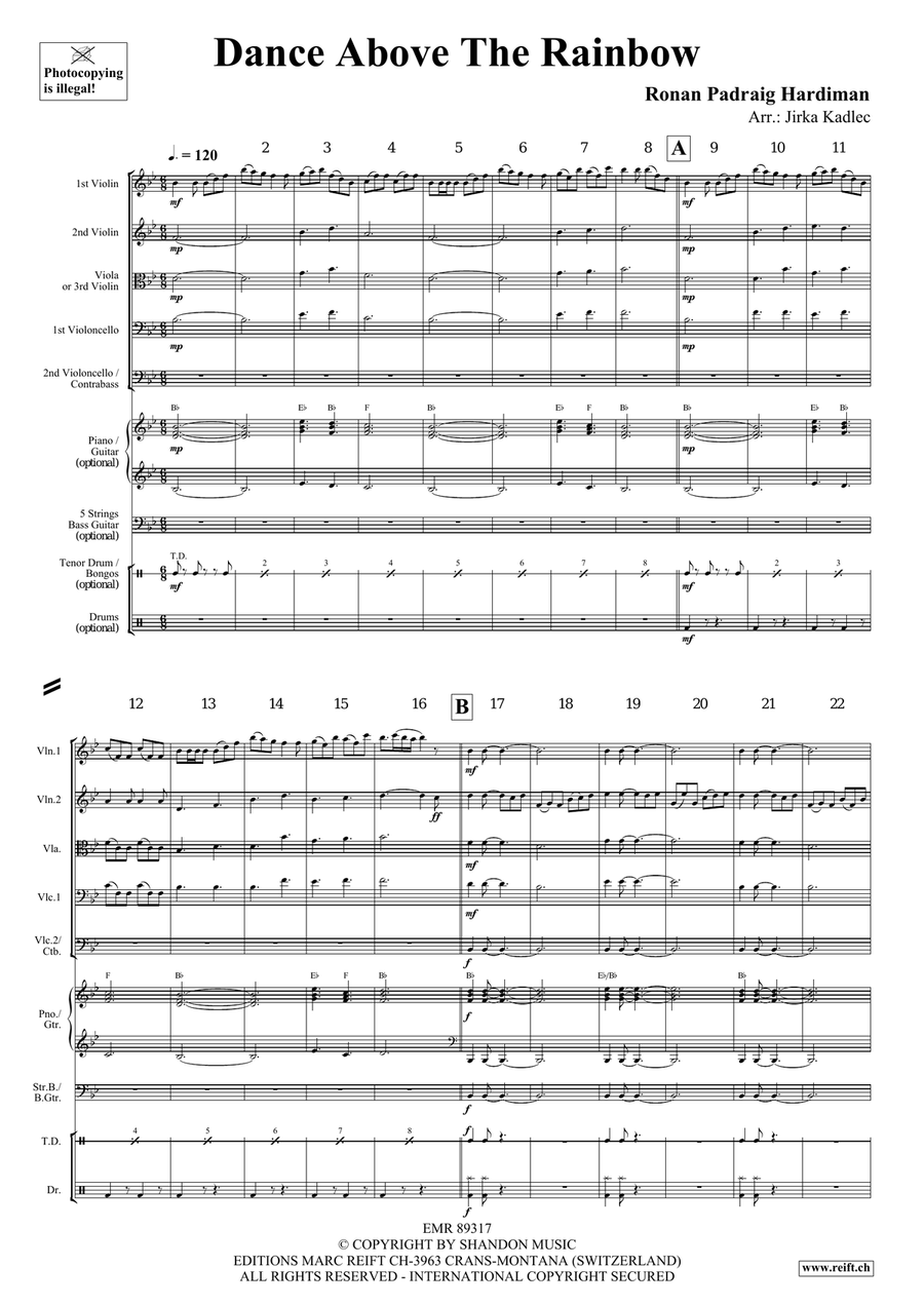 Dance Above The Rainbow Dance Above The Rainbow String Orchestra scores gallery preview page 3