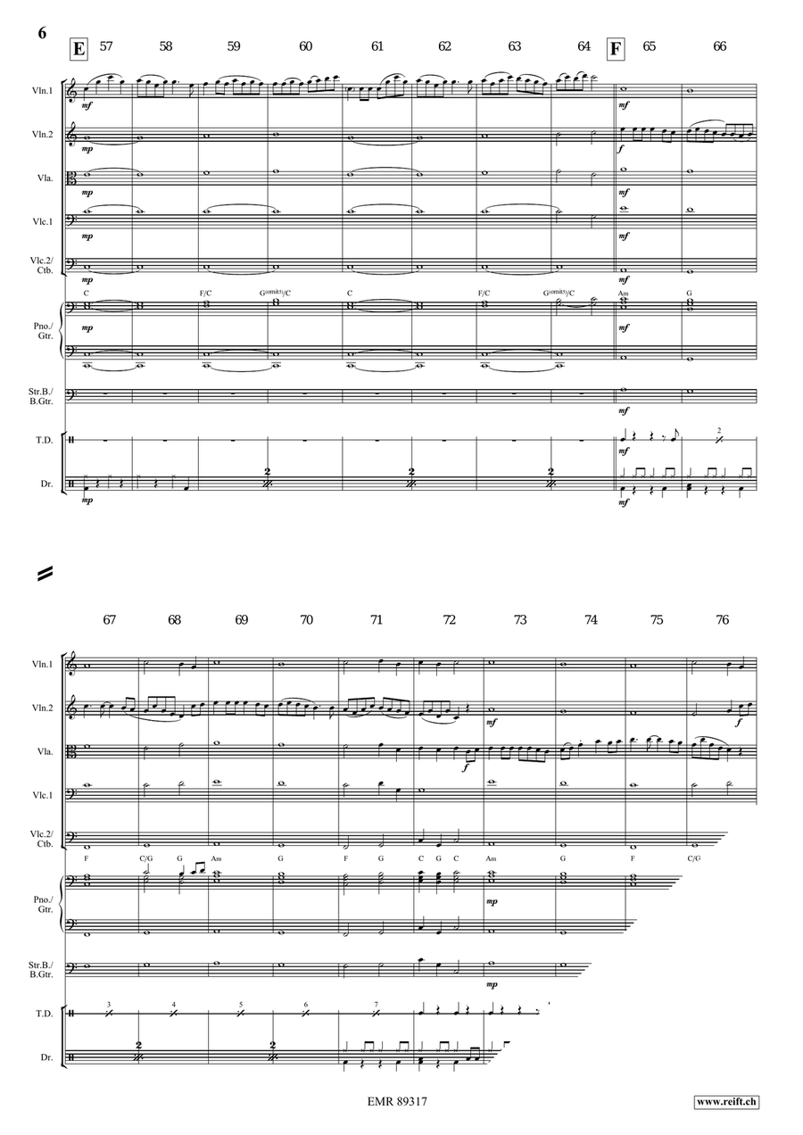 Dance Above The Rainbow Dance Above The Rainbow String Orchestra scores gallery preview page 6