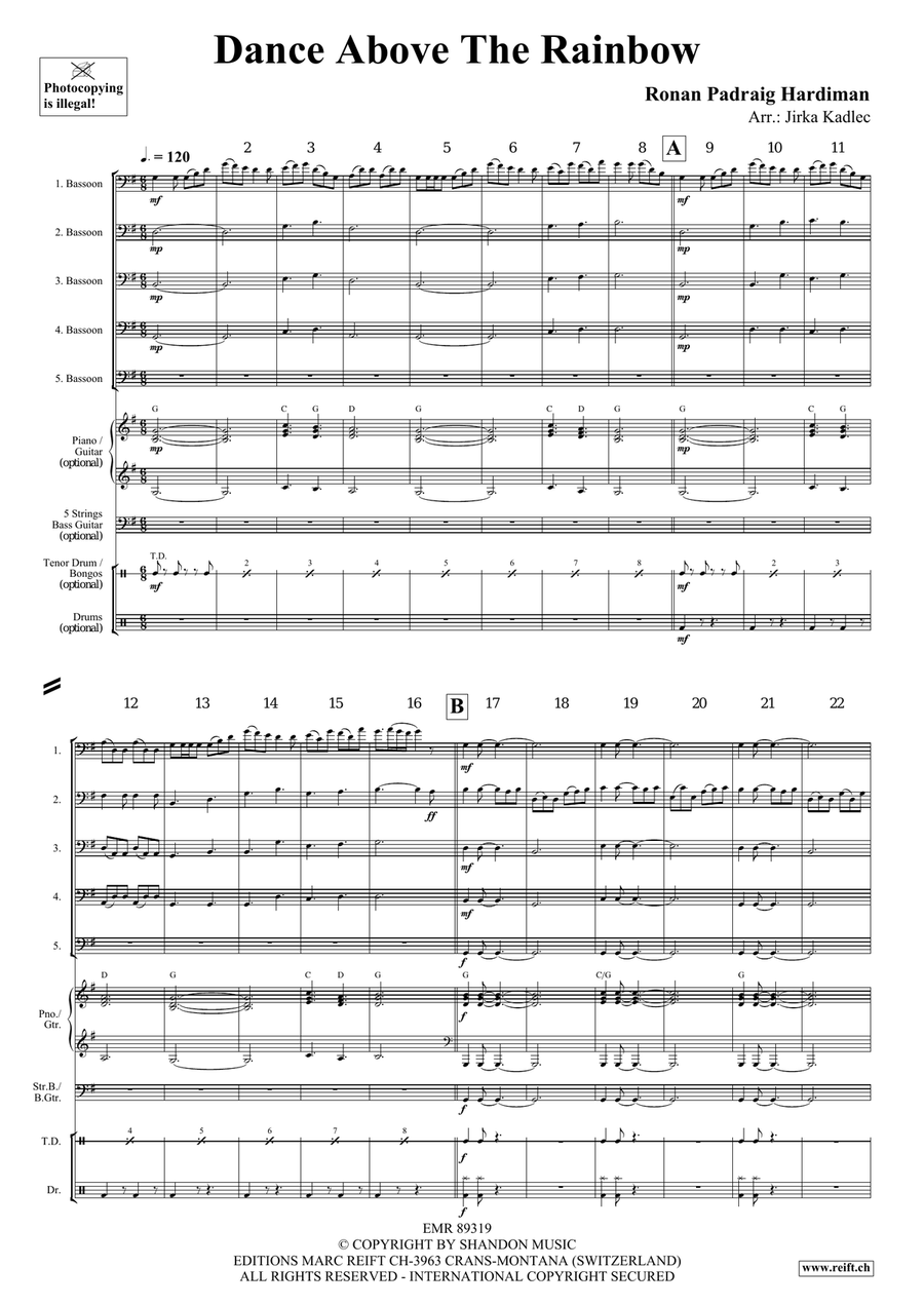 Dance Above The Rainbow Dance Above The Rainbow Bassoon scores gallery preview page 3