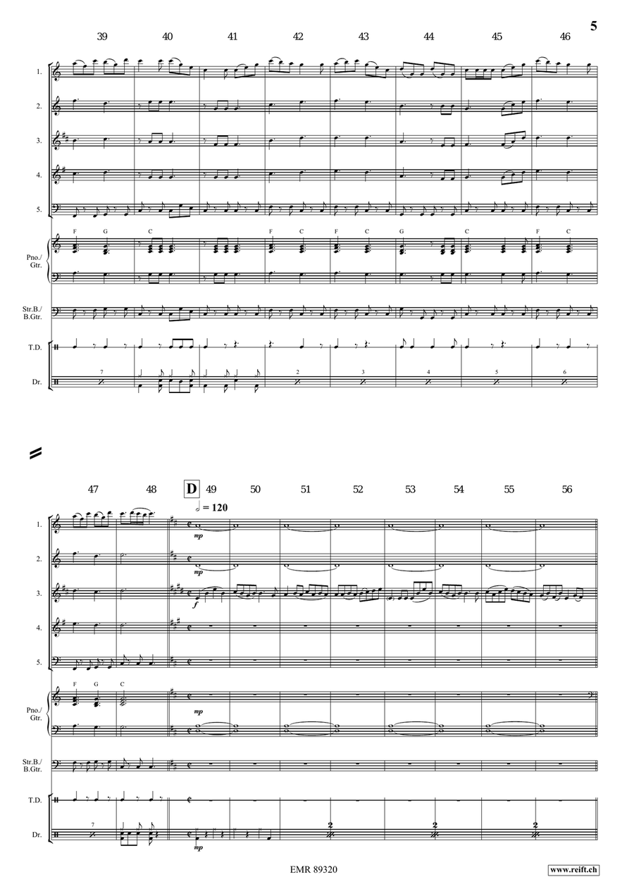 Dance Above The Rainbow Dance Above The Rainbow Woodwind Quintet scores gallery preview page 5
