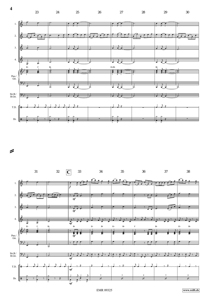 Dance Above The Rainbow Dance Above The Rainbow Clarinet Quartet scores gallery preview page 4