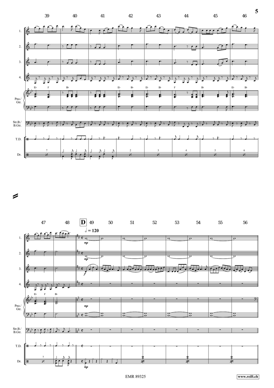 Dance Above The Rainbow Dance Above The Rainbow Clarinet Quartet scores gallery preview page 5