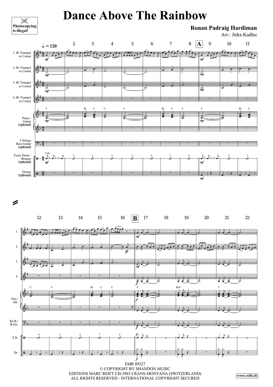 Dance Above The Rainbow Dance Above The Rainbow Cornet scores gallery preview page 3