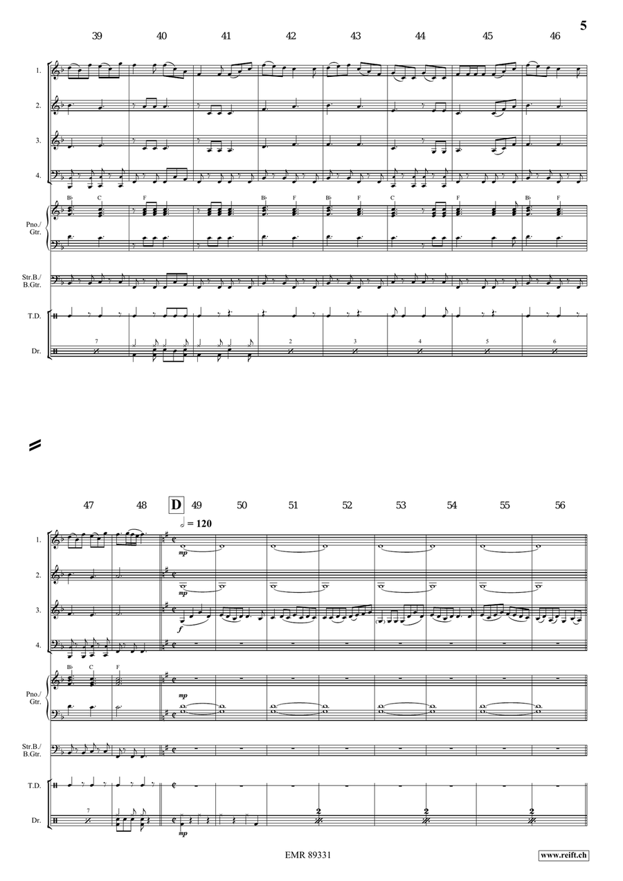 Dance Above The Rainbow Dance Above The Rainbow Woodwind Quartet scores gallery preview page 5