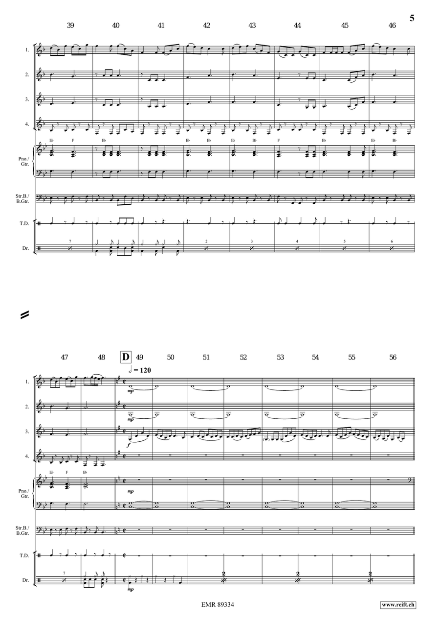 Dance Above The Rainbow Dance Above The Rainbow Horn scores gallery preview page 5