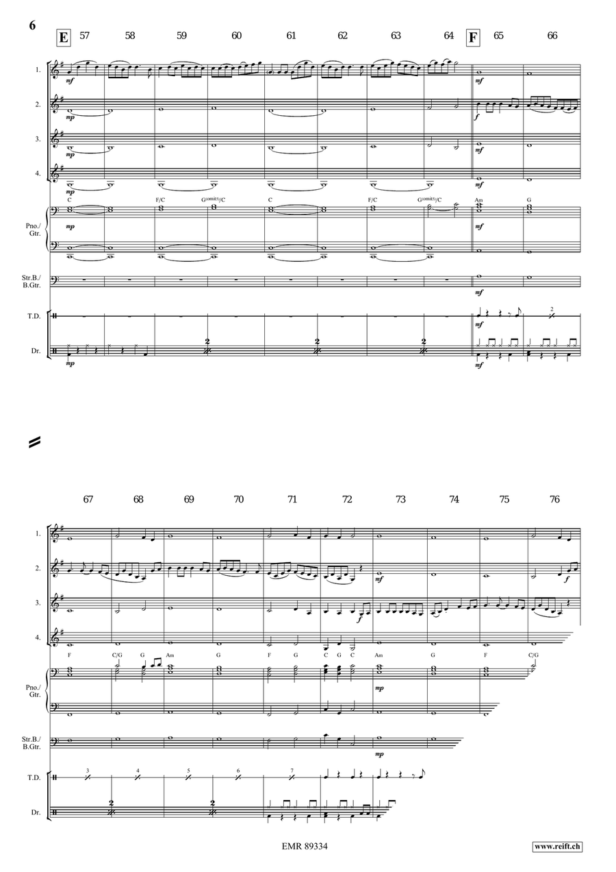 Dance Above The Rainbow Dance Above The Rainbow Horn scores gallery preview page 6