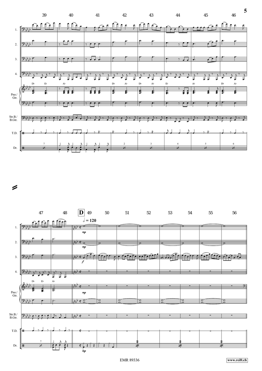 Dance Above The Rainbow Dance Above The Rainbow Tuba Quartet scores gallery preview page 5