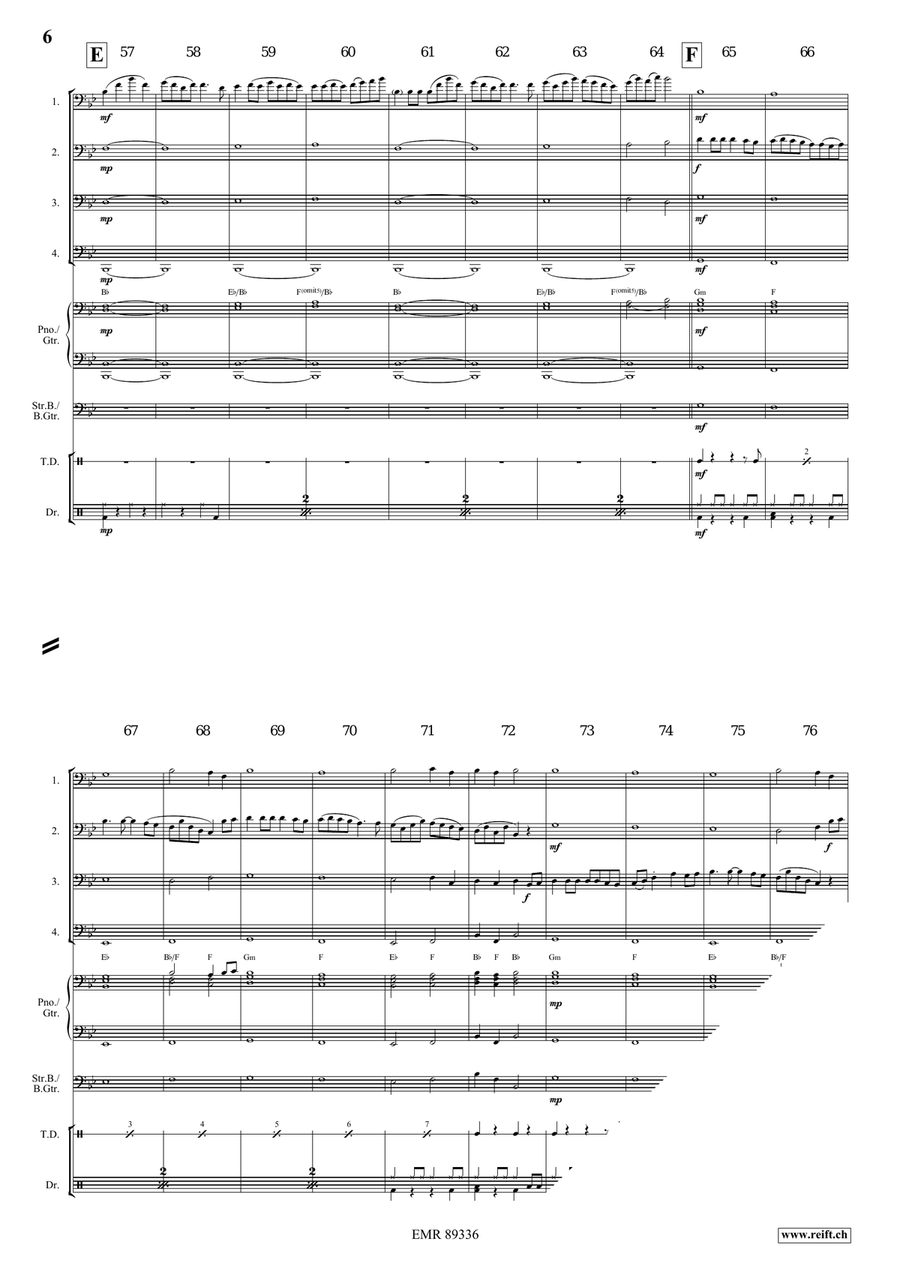 Dance Above The Rainbow Dance Above The Rainbow Tuba Quartet scores gallery preview page 6