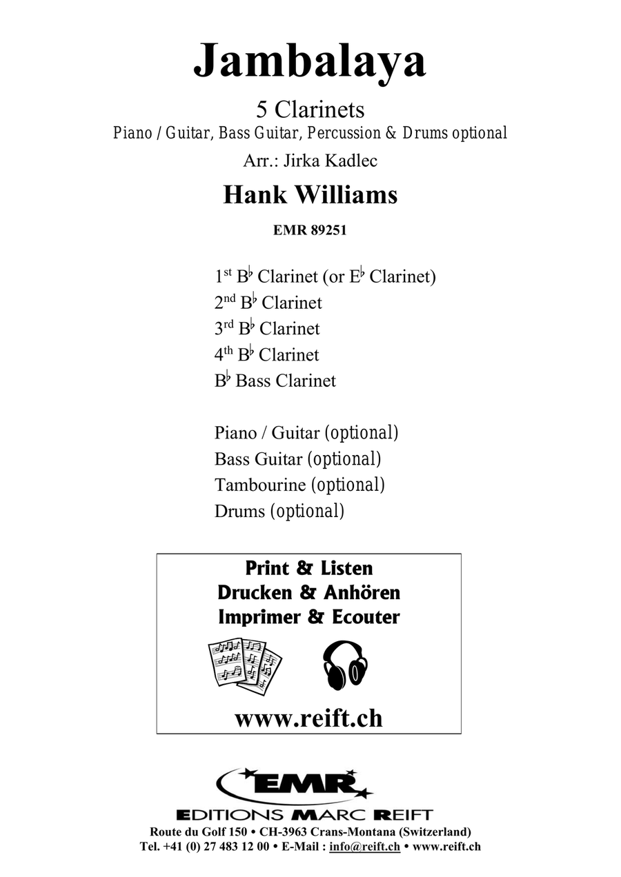 Jambalaya Jambalaya Clarinet Quintet scores gallery preview page 2