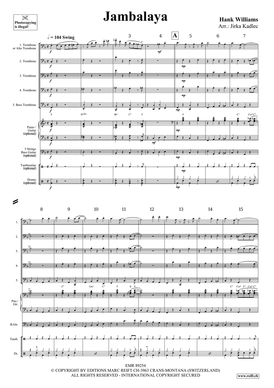Jambalaya Trombone scores gallery preview page 3