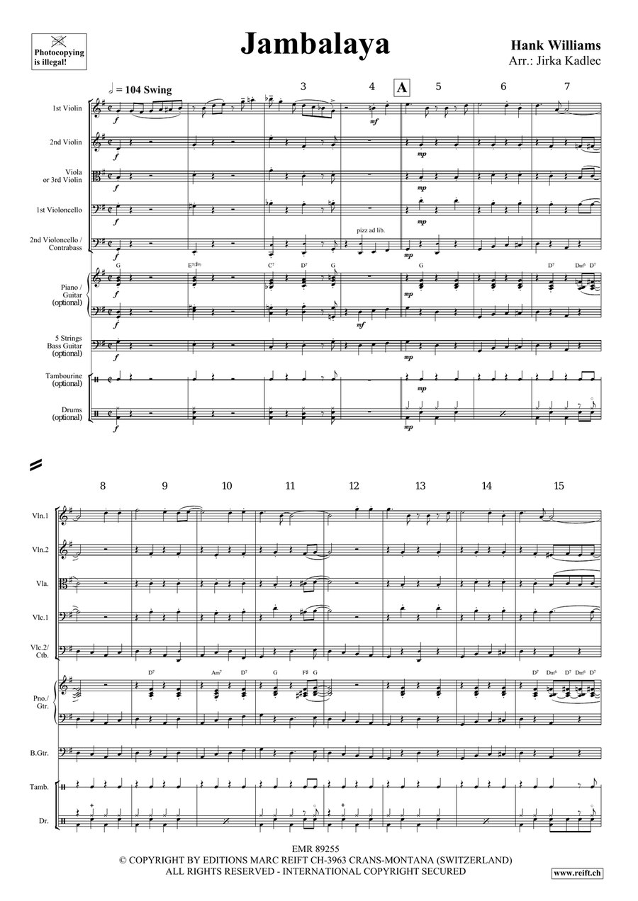 Jambalaya Jambalaya String Quintet scores gallery preview page 3