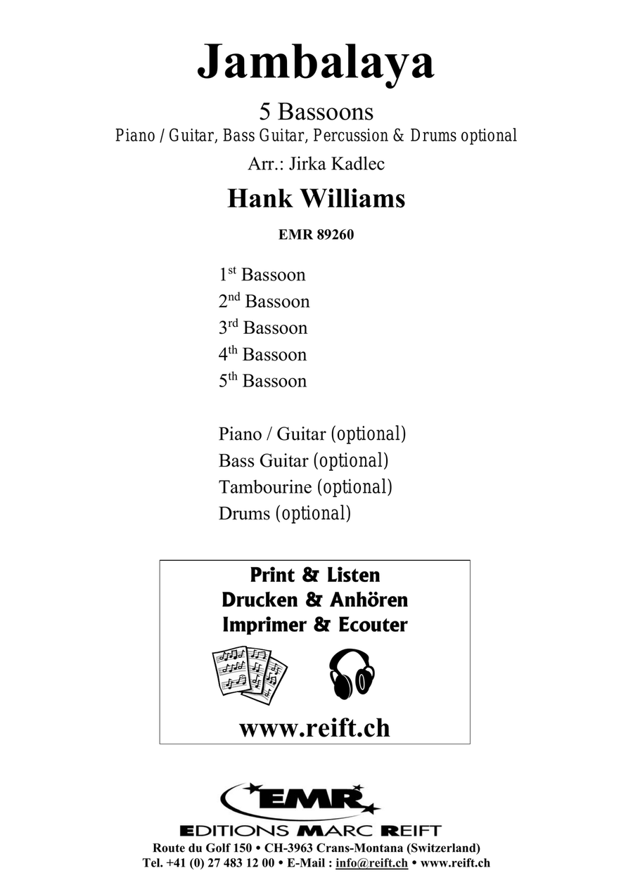 Jambalaya Jambalaya Bassoon scores gallery preview page 2
