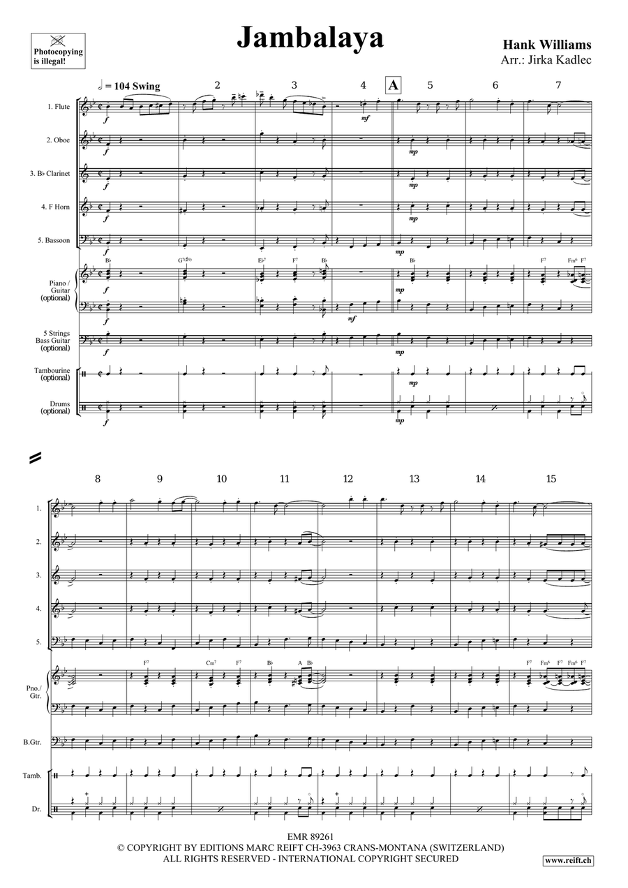 Jambalaya Jambalaya Woodwind Quintet scores gallery preview page 3