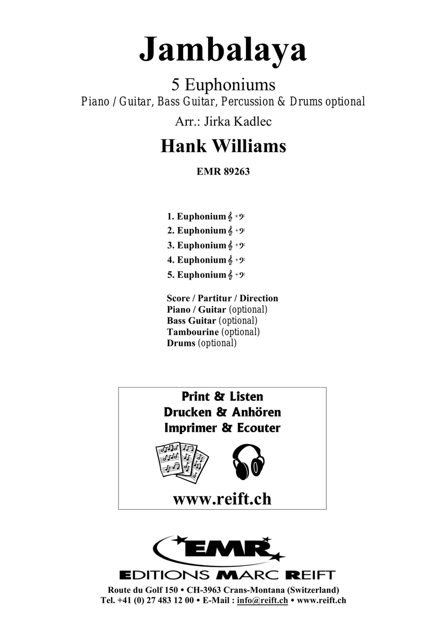 Jambalaya Jambalaya Euphonium Quintet scores gallery preview page 2