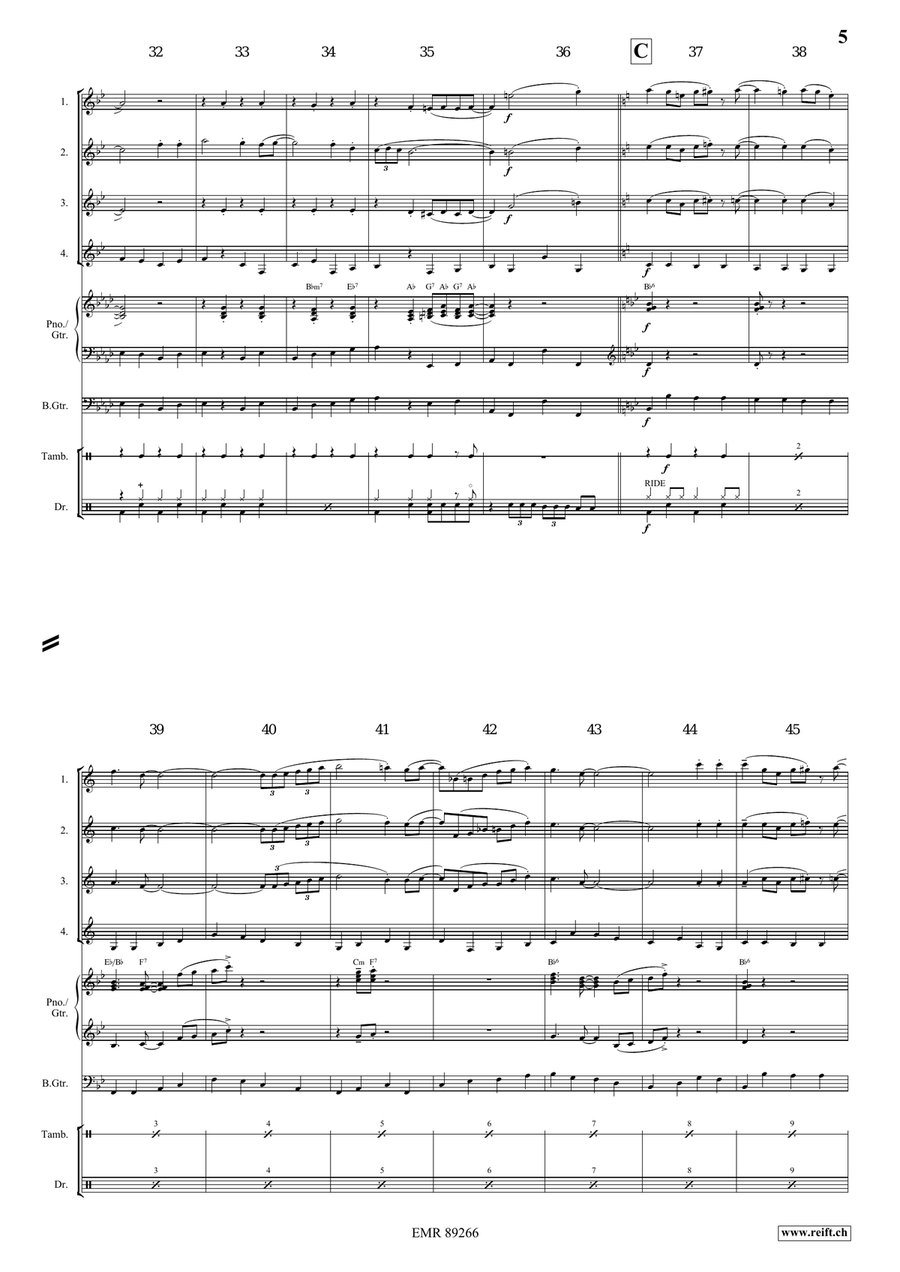 Jambalaya Clarinet Quartet scores gallery preview page 5