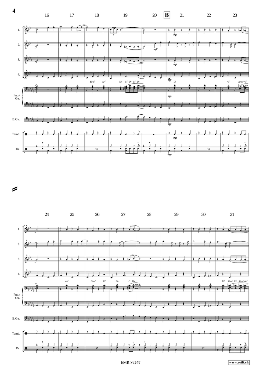 Jambalaya Jambalaya Saxophone Quartet scores gallery preview page 4