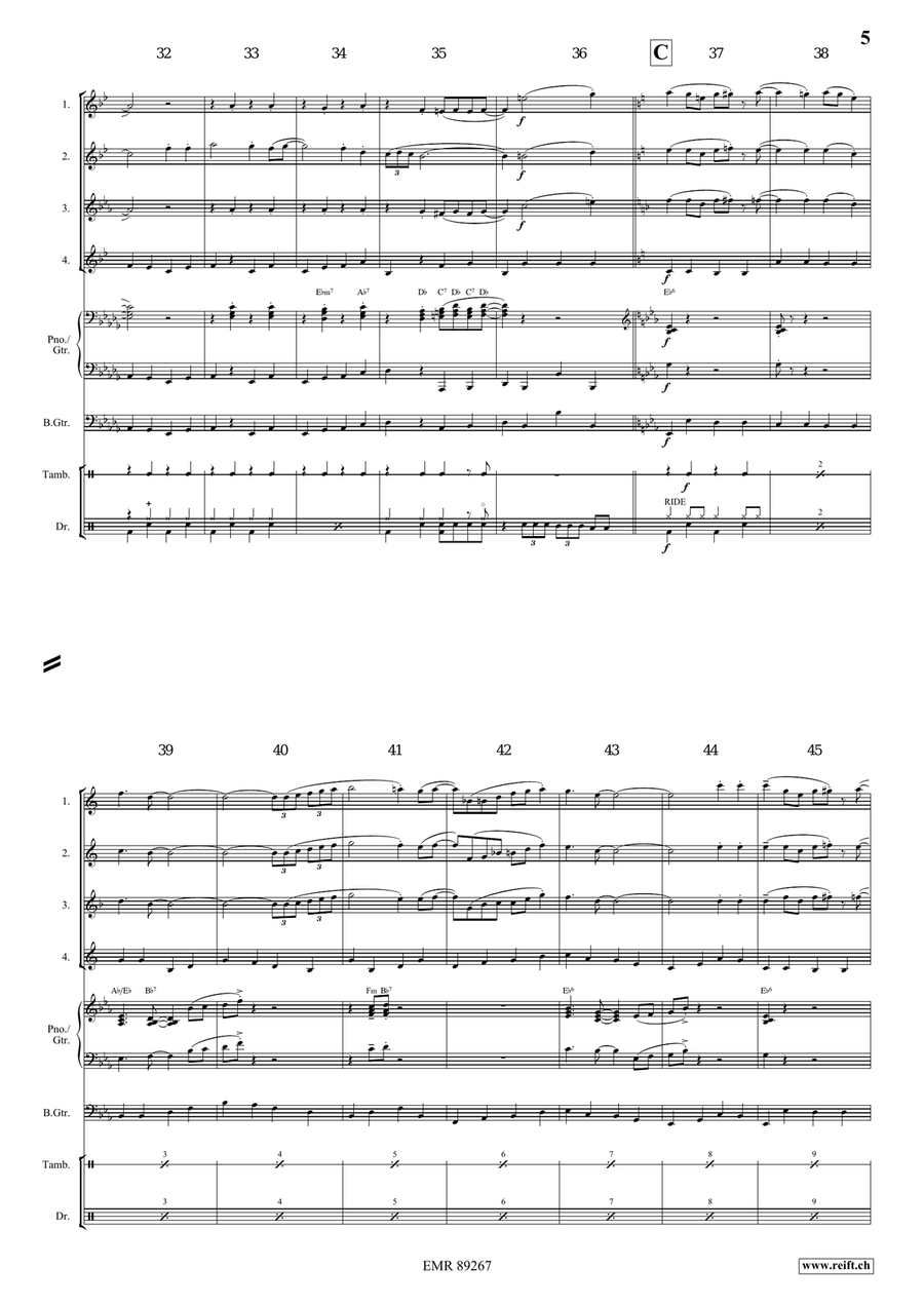 Jambalaya Jambalaya Saxophone Quartet scores gallery preview page 5