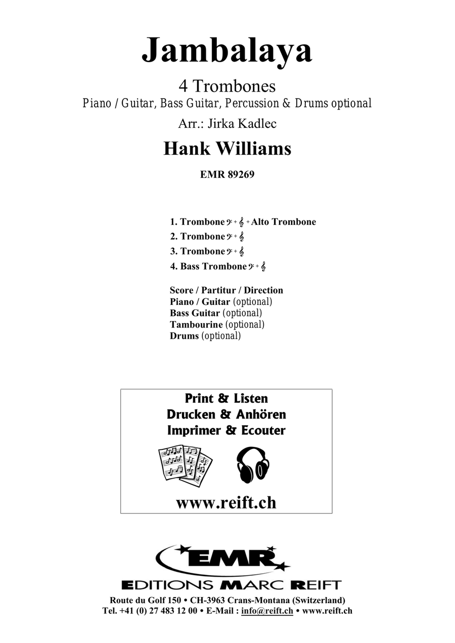 Jambalaya Trombone Quartet scores gallery preview page 2