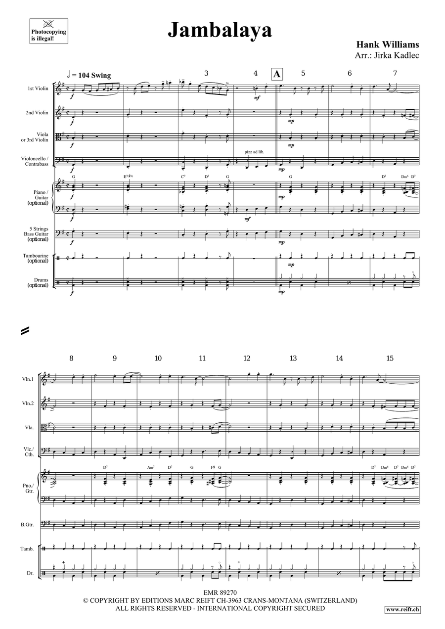 Jambalaya Jambalaya String Quartet scores gallery preview page 3
