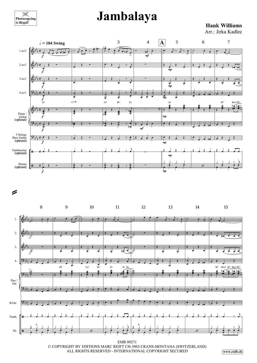 Jambalaya Jambalaya Brass Quartet scores gallery preview page 3