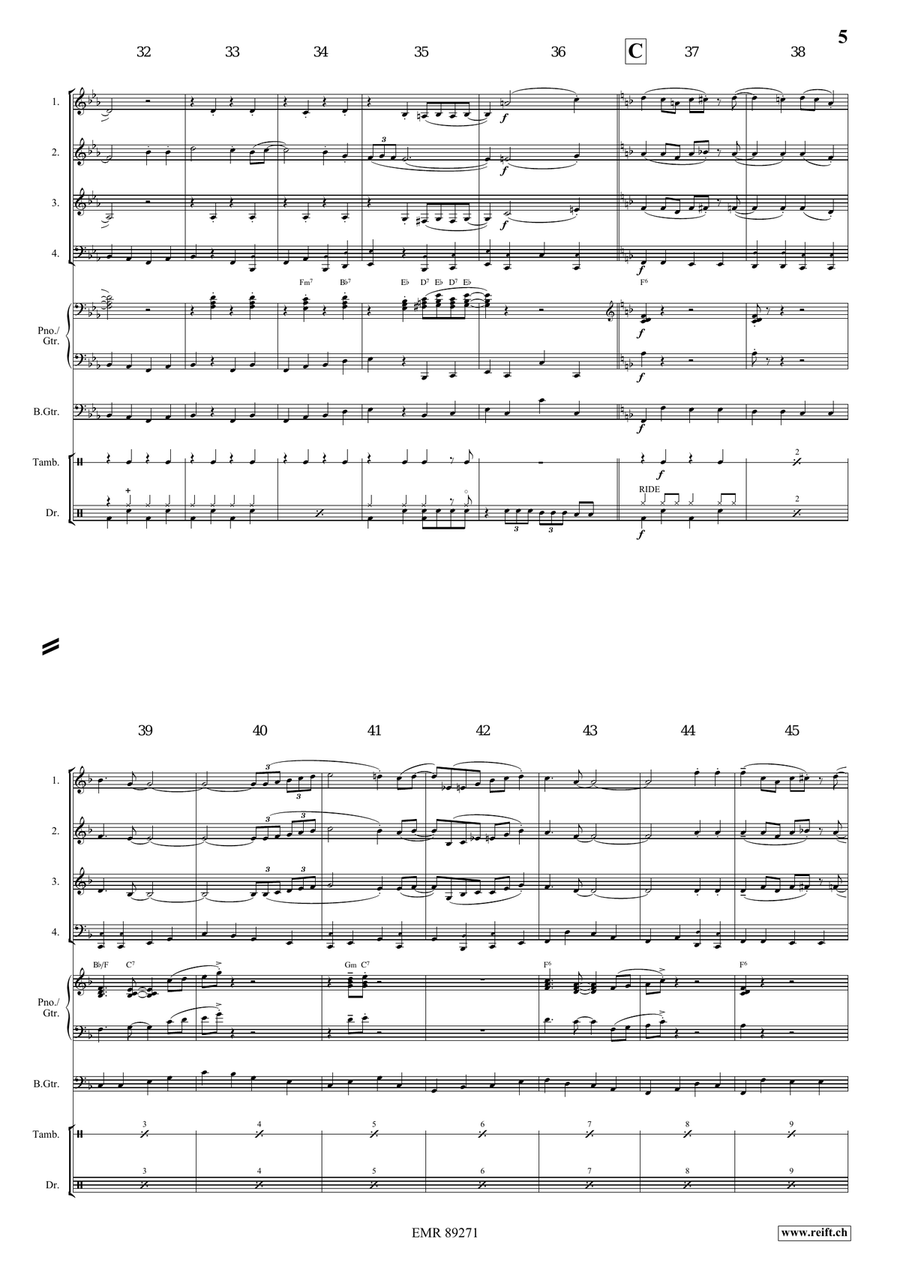 Jambalaya Jambalaya Brass Quartet scores gallery preview page 5