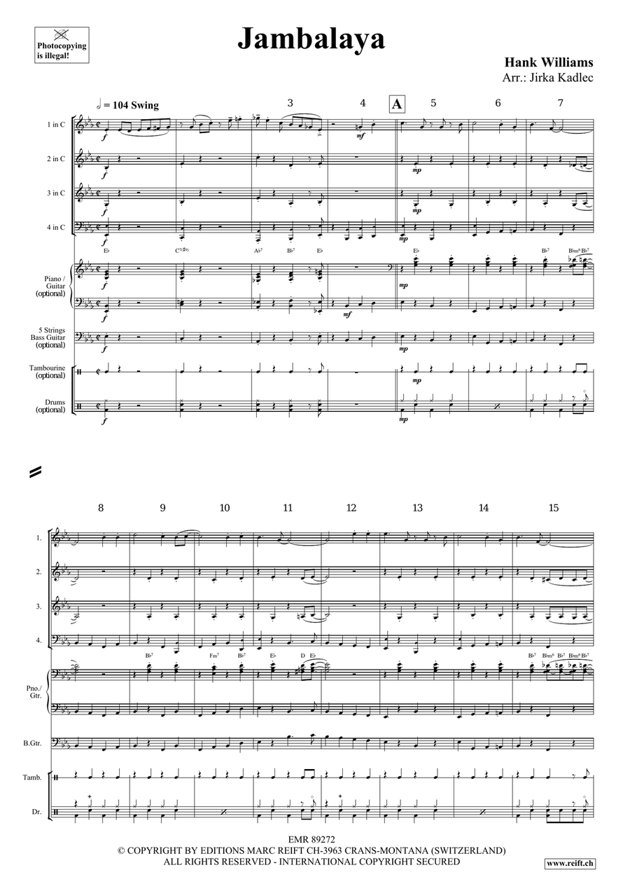 Jambalaya Jambalaya Woodwind Quartet scores gallery preview page 3
