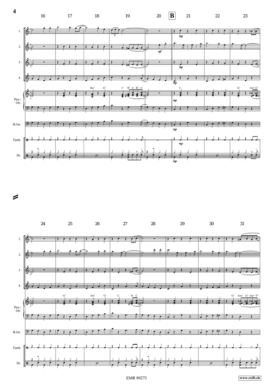 Jambalaya Jambalaya Flute Quartet scores gallery preview page 4