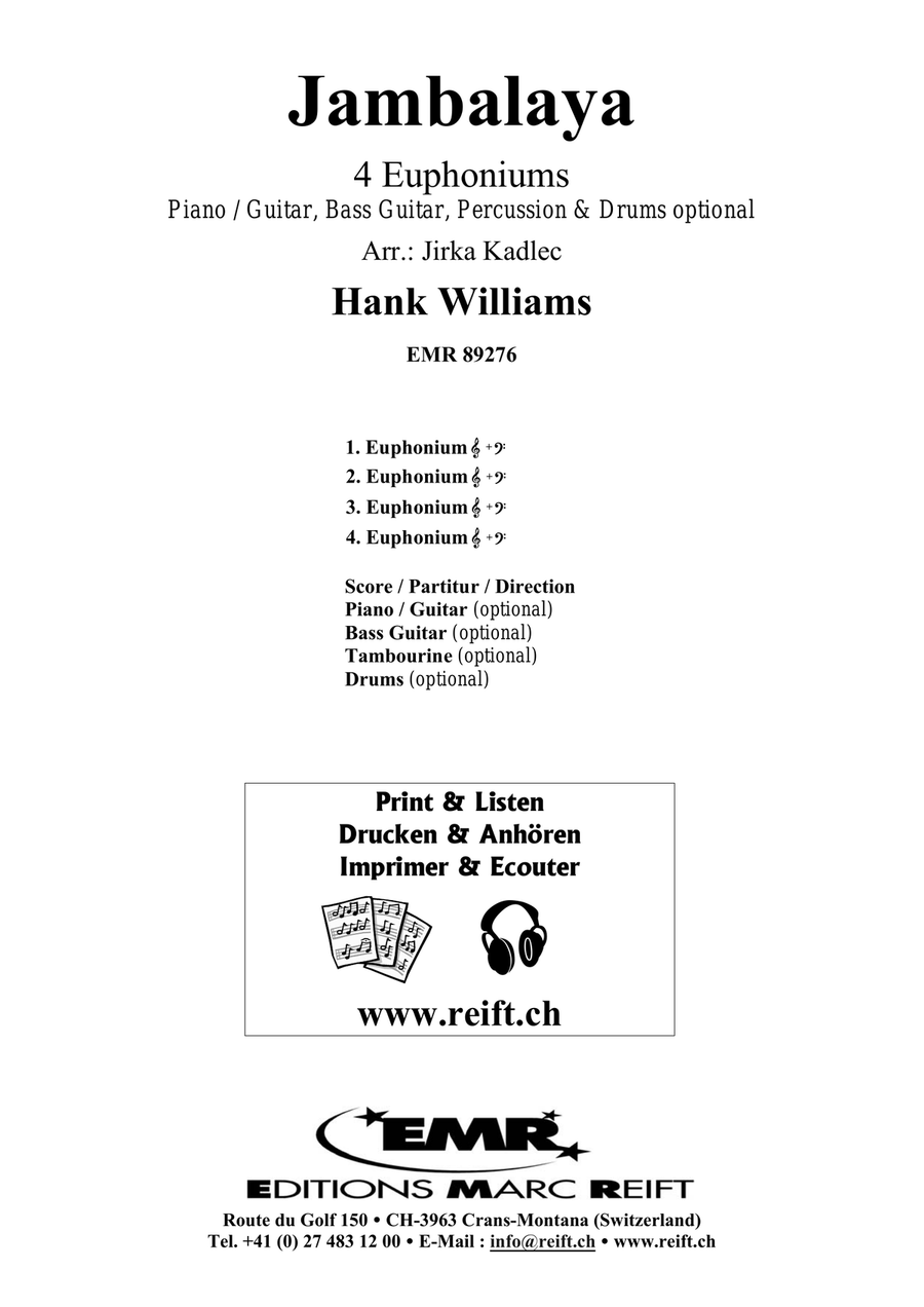 Jambalaya Jambalaya Euphonium Quartet scores gallery preview page 2