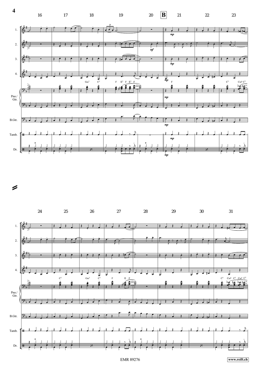 Jambalaya Jambalaya Euphonium Quartet scores gallery preview page 4