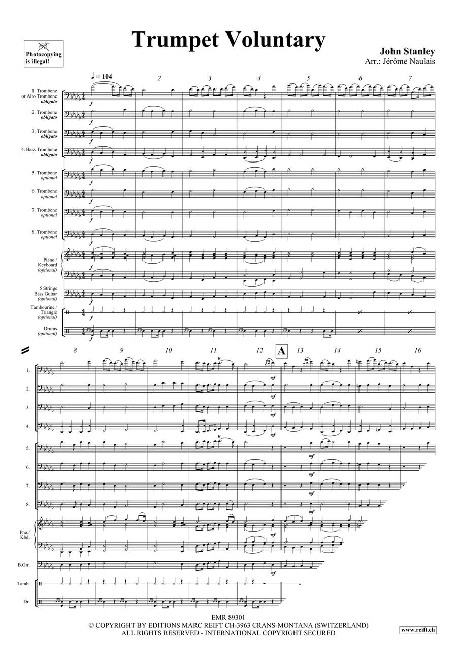 Trumpet Voluntary Trumpet Voluntary Trombone scores gallery preview page 4