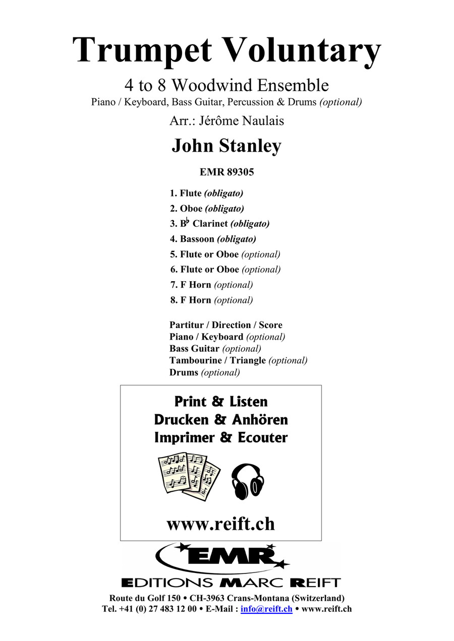 Trumpet Voluntary Trumpet Voluntary Woodwind Ensemble scores gallery preview page 2