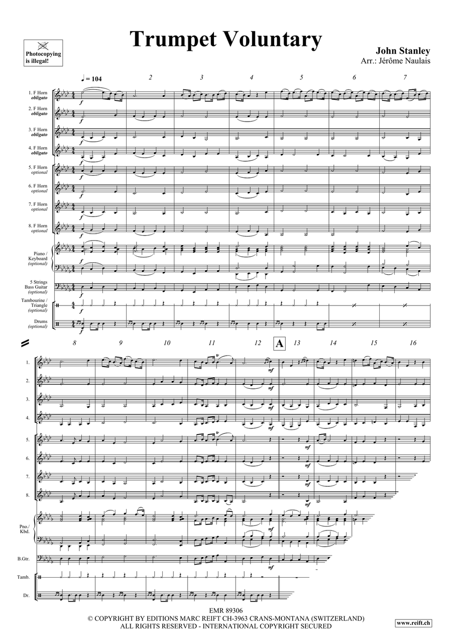 Trumpet Voluntary Trumpet Voluntary Horn scores gallery preview page 4