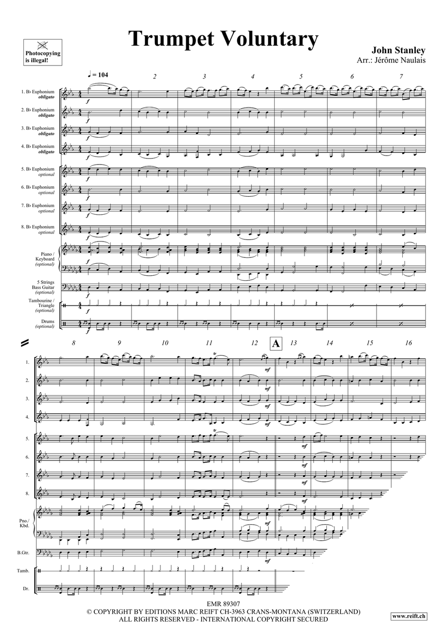 Trumpet Voluntary Trumpet Voluntary Euphonium scores gallery preview page 4