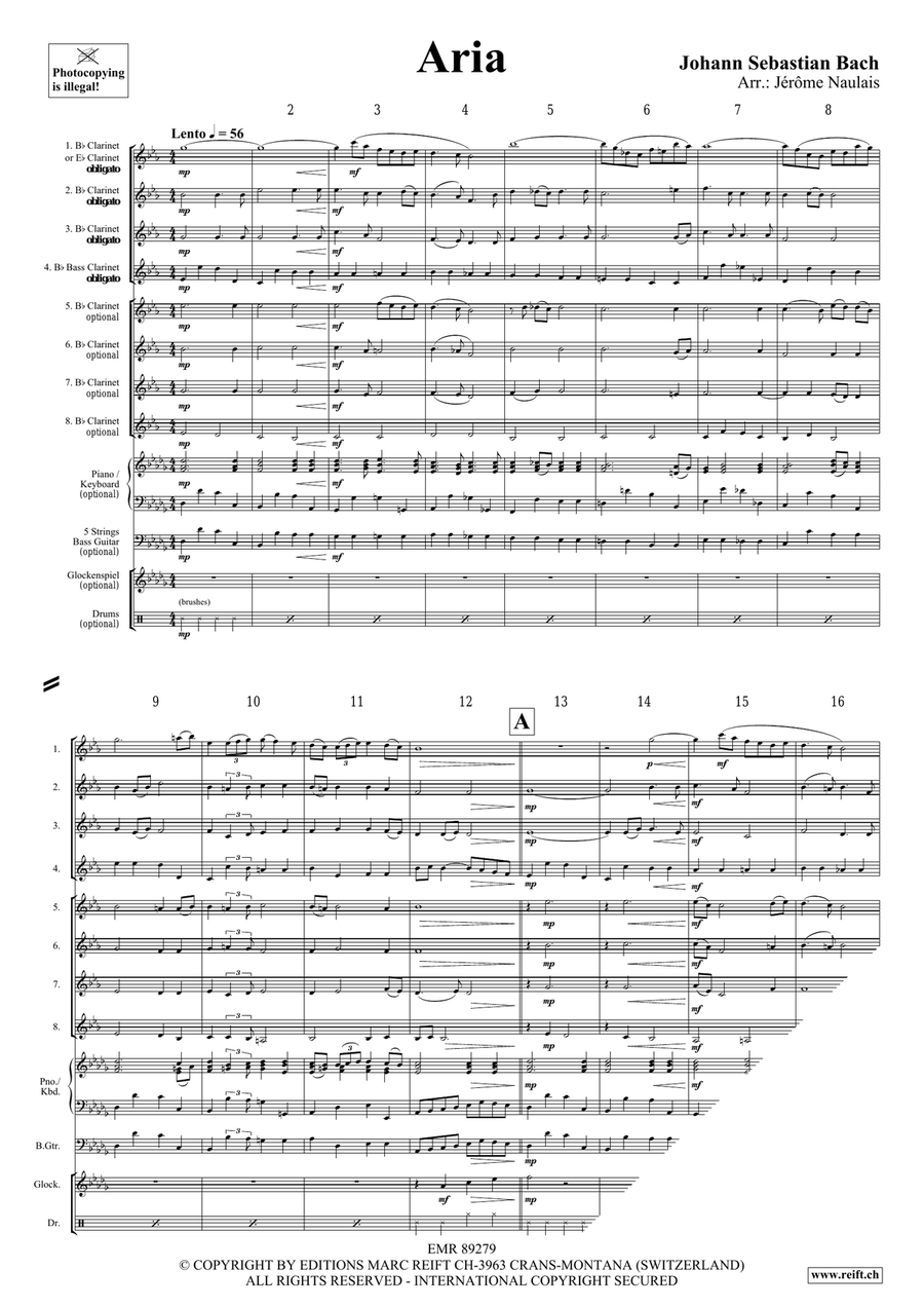 Aria Aria Clarinet scores gallery preview page 4