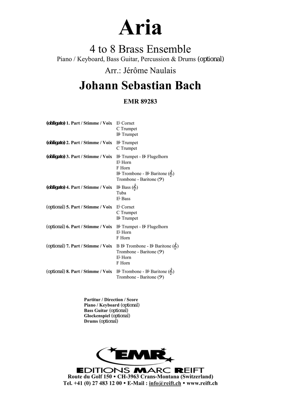 Aria Aria Voice Solo scores gallery preview page 2