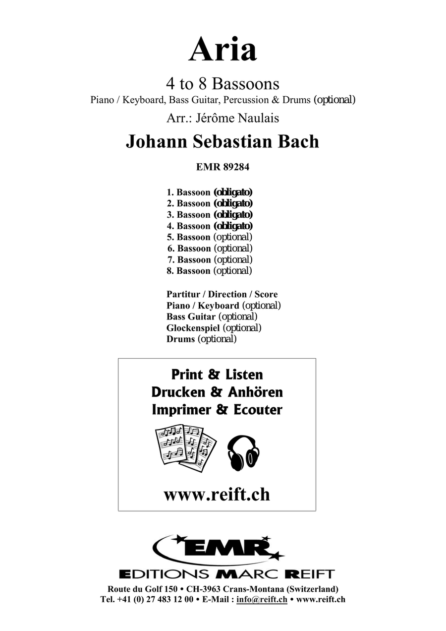 Aria Aria Bassoon scores gallery preview page 2