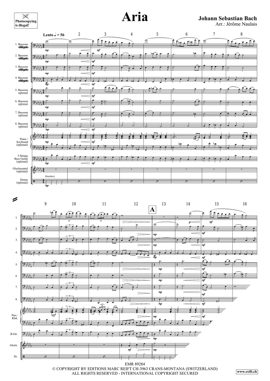 Aria Aria Bassoon scores gallery preview page 4