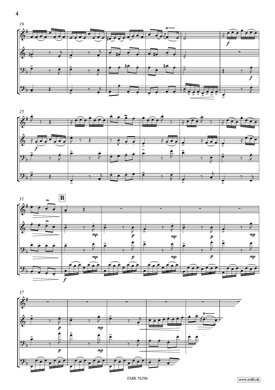 The Cockoo The Cockoo Brass Quartet scores gallery preview page 4