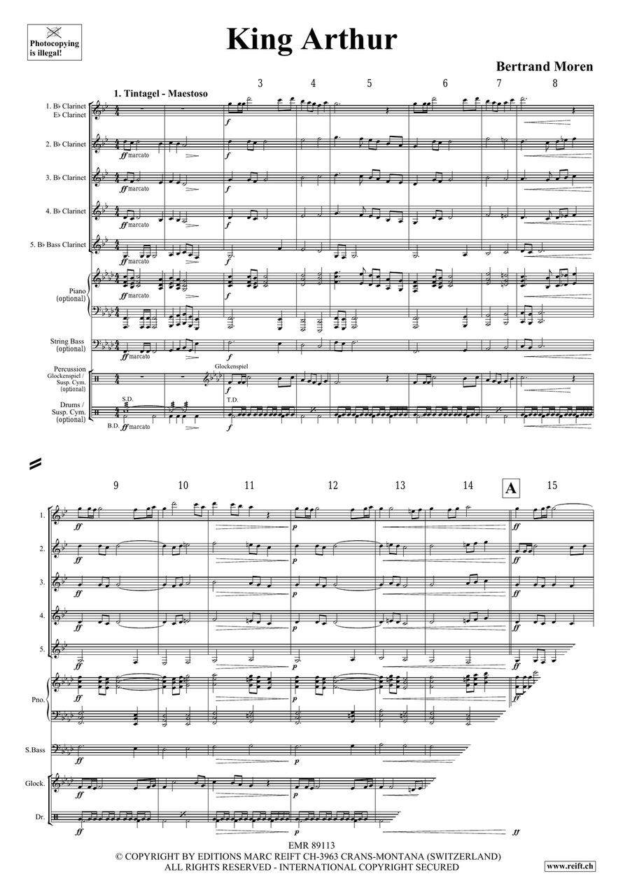 King Arthur King Arthur Clarinet Quintet scores gallery preview page 4