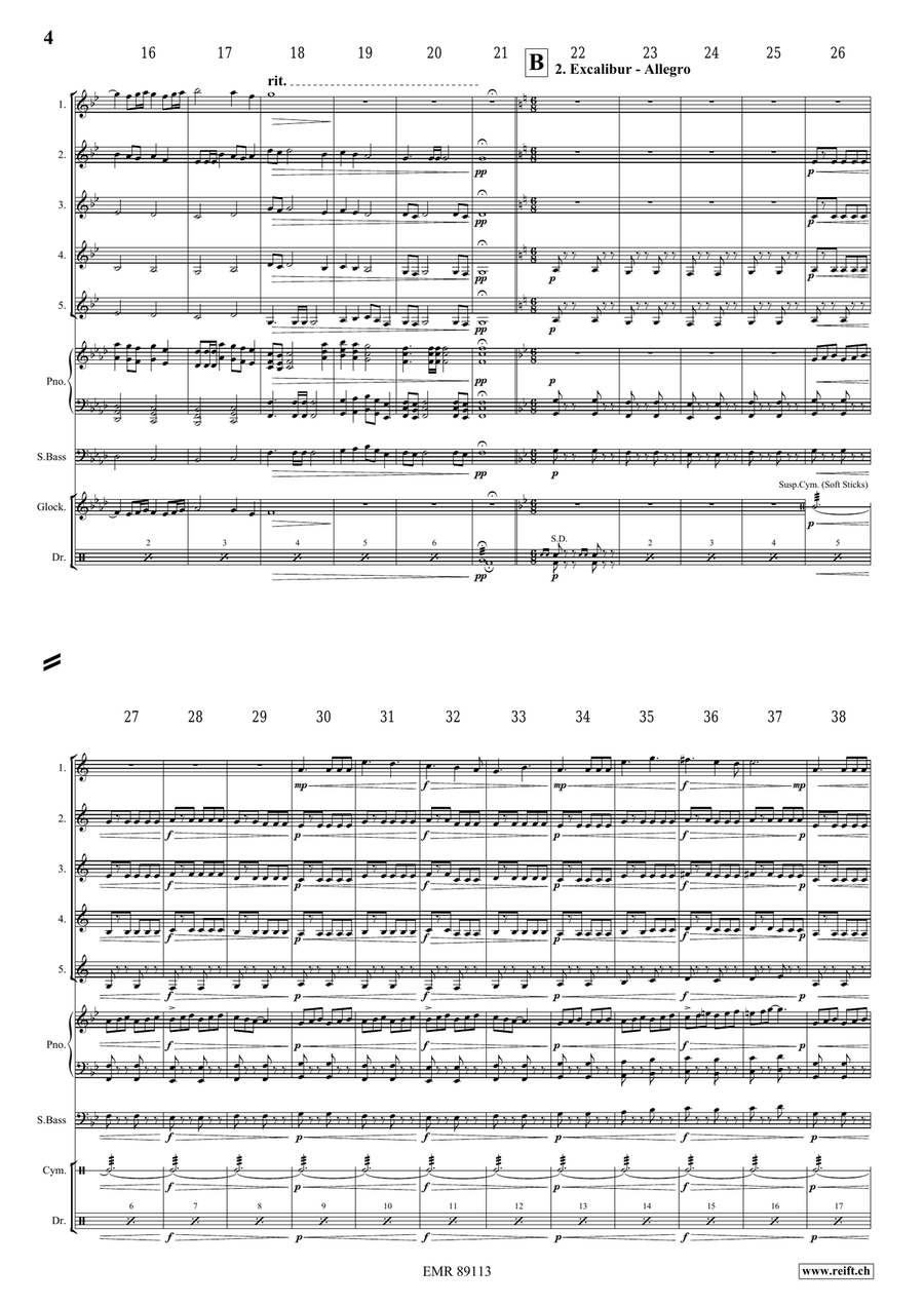 King Arthur King Arthur Clarinet Quintet scores gallery preview page 5
