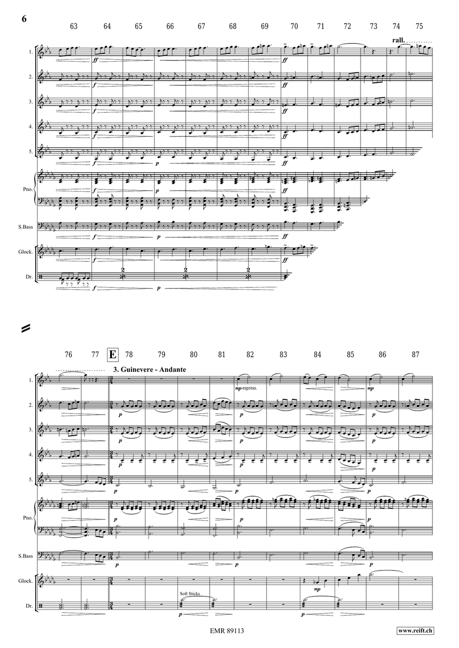 King Arthur King Arthur Clarinet Quintet scores gallery preview page 7
